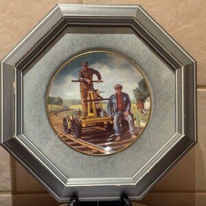 1990 Christian Bell Porcelain Ltd Men Of The Rails plate #793 Theodore A Xaras